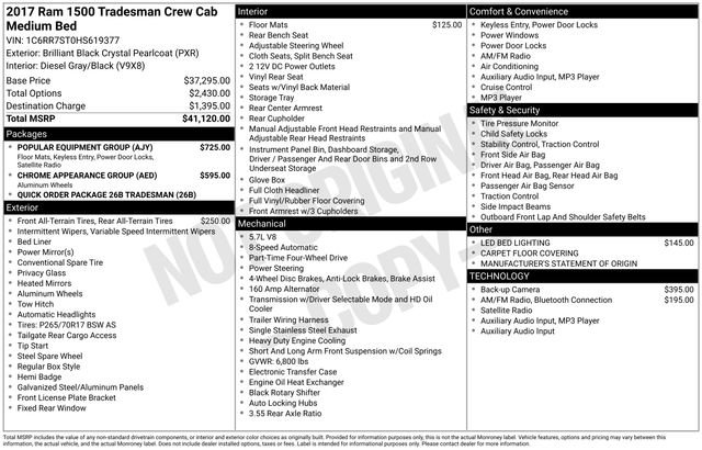 Used 2017 RAM 1500 Tradesman w/ Popular Equipment Group image 30