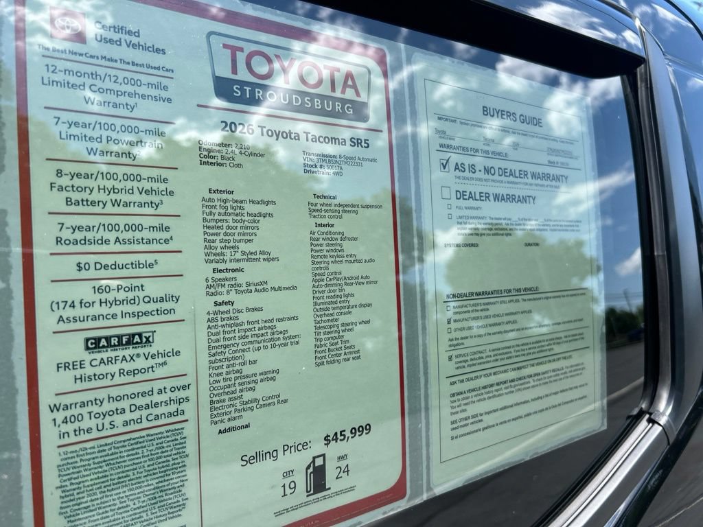 Certified 2026 Toyota Tacoma TRD Sport AWD/4WD image 30