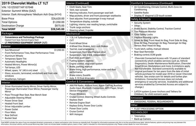 Used 2019 Chevrolet Malibu LT image 30