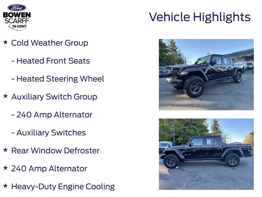 Used 2023 Jeep Gladiator Rubicon w/ Cold Weather Group AWD/4WD image 8