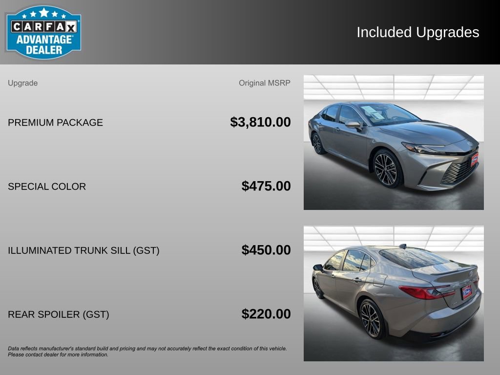 Used 2025 Toyota Camry XLE w/ Premium Package FWD image 3