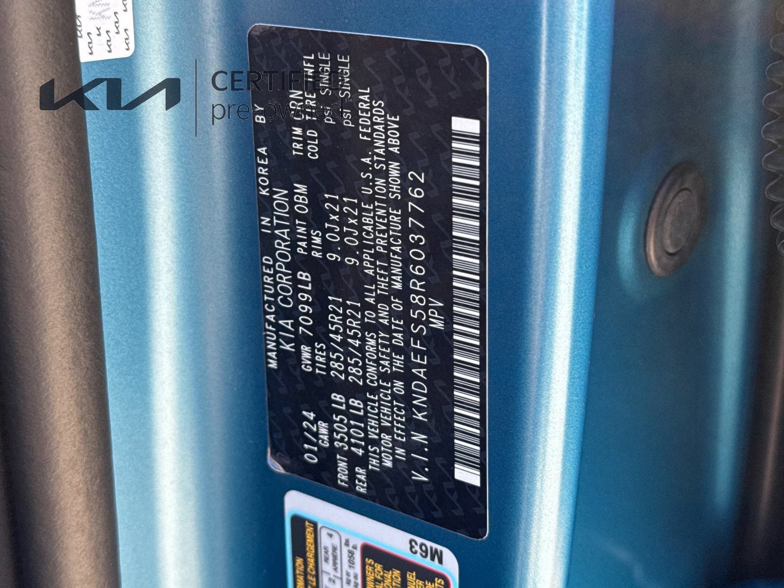 Certified 2024 Kia EV9 GT-Line AWD/4WD image 29