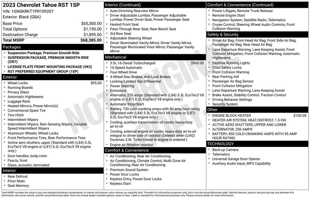 Used 2023 Chevrolet Tahoe RST AWD/4WD image 34