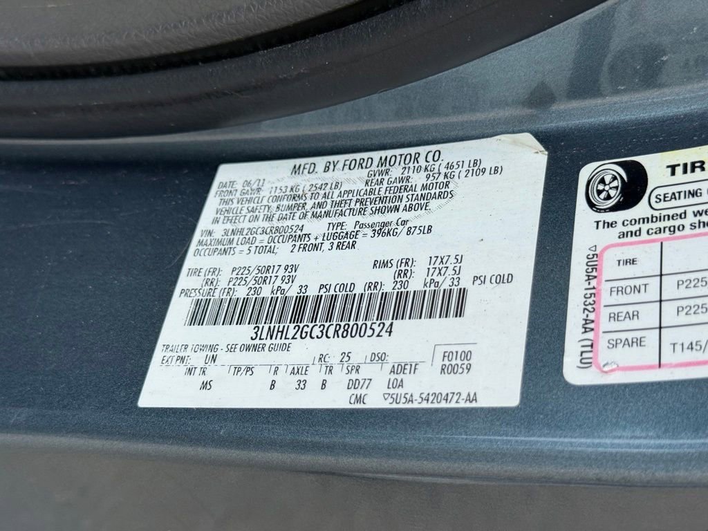 Used 2012 Lincoln MKZ FWD image 10