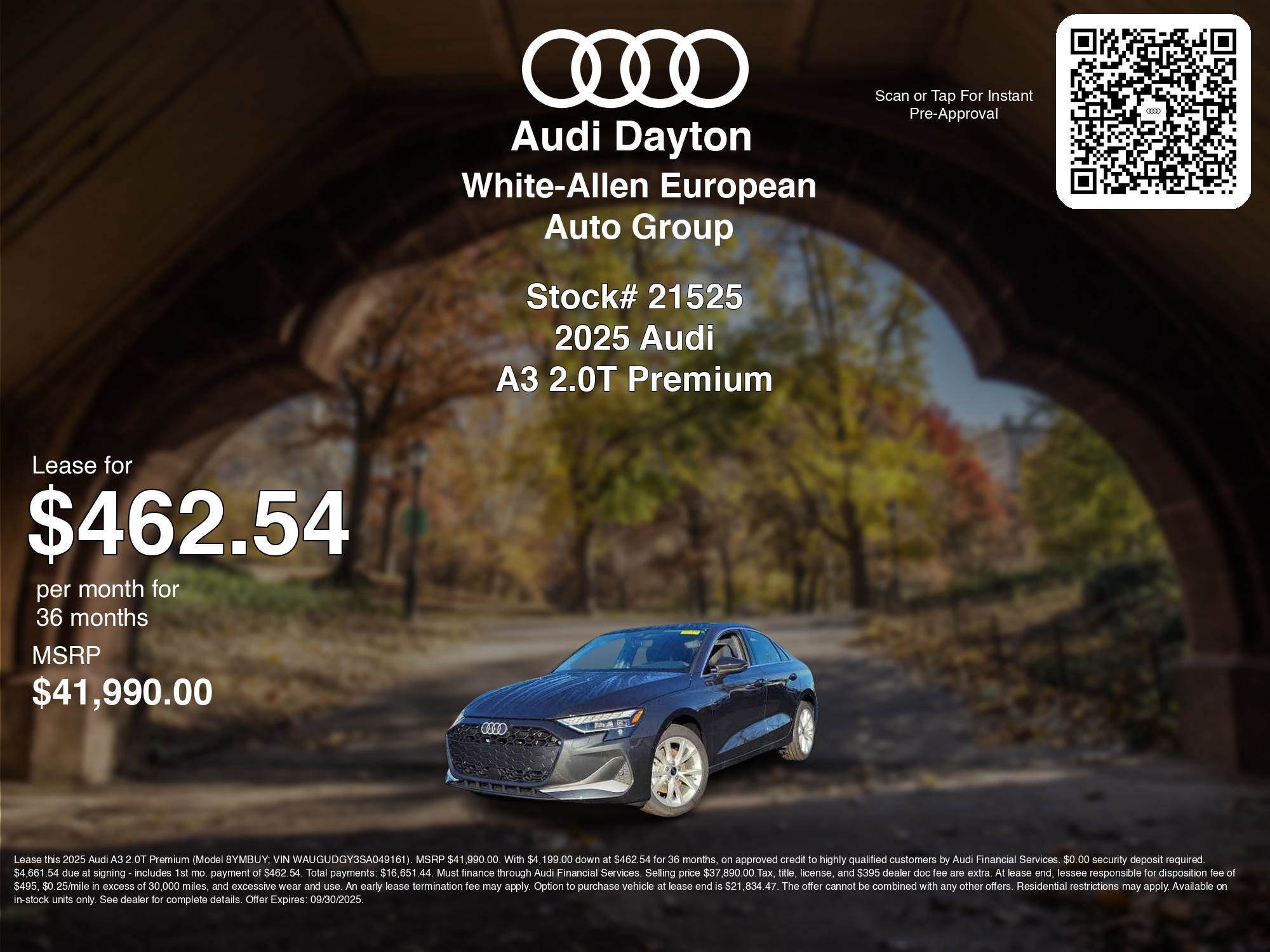 New 2025 Audi A3 2.0T Premium image 3