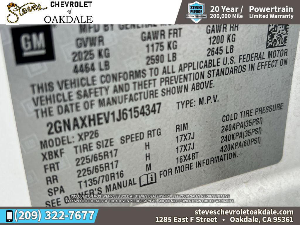 Certified 2018 Chevrolet Equinox LS image 36