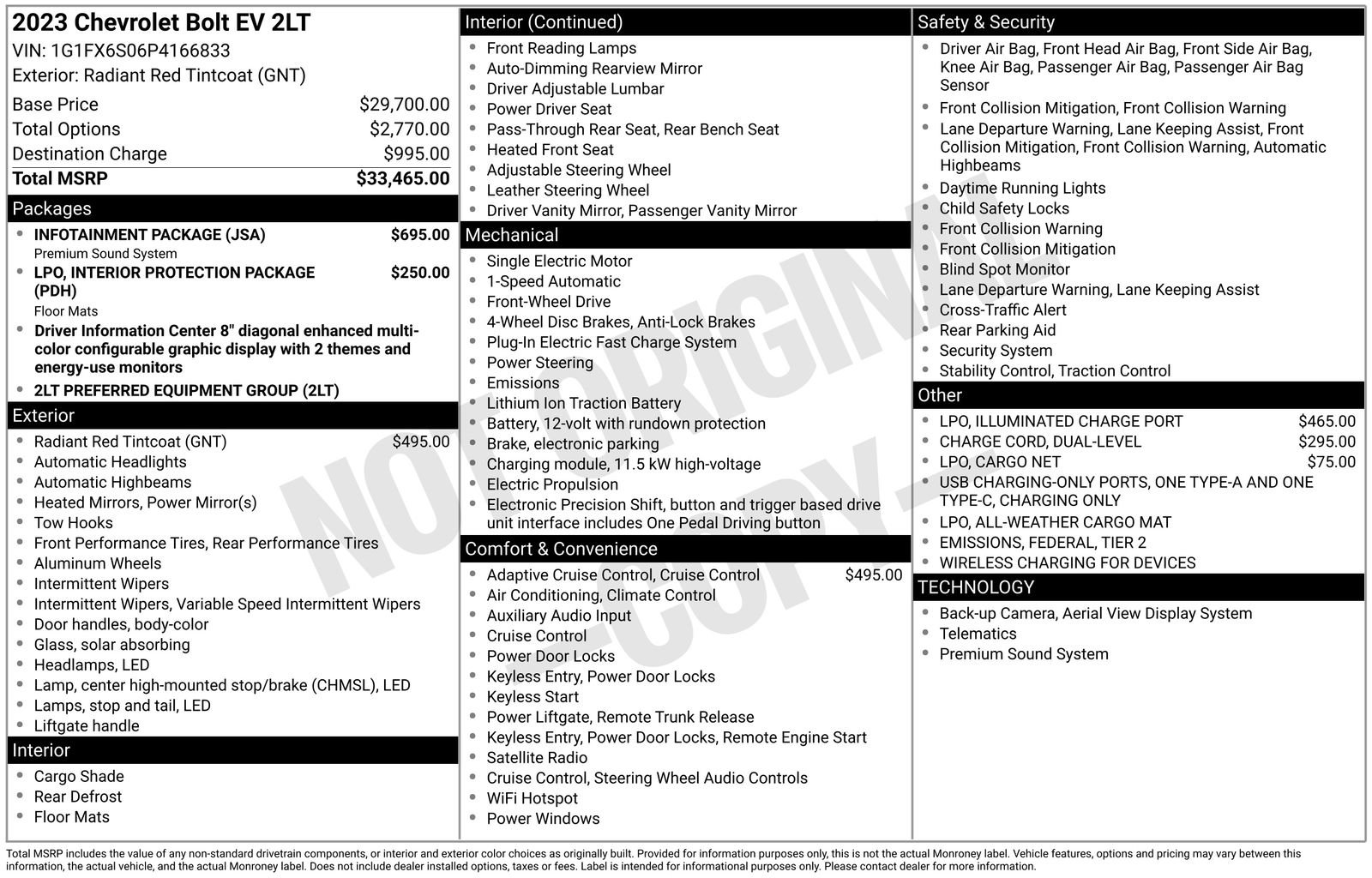 Used 2023 Chevrolet Bolt LT w/ Infotainment Package FWD image 8