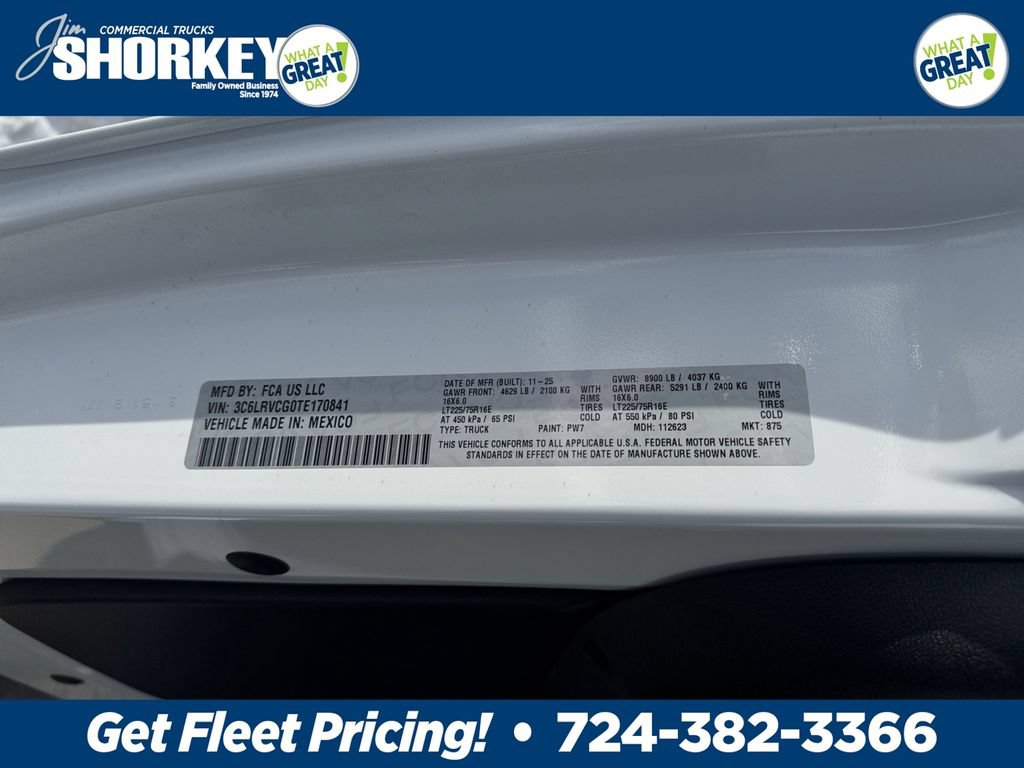 New 2026 RAM ProMaster 2500 w/ Safety Group FWD image 31