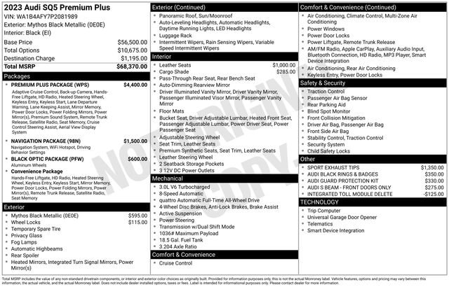 Used 2023 Audi SQ5 Premium Plus w/ Premium Plus Package image 9