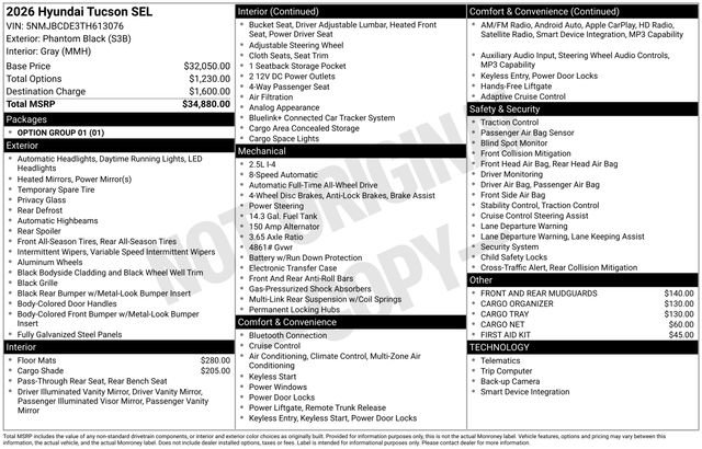 New 2026 Hyundai Tucson SEL image 4