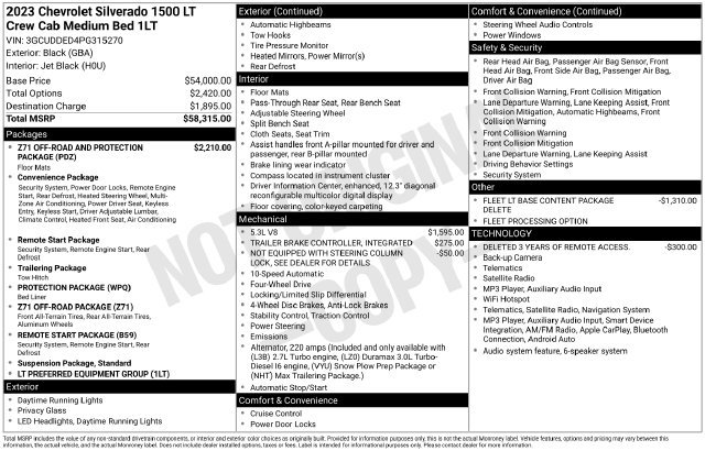 Used 2023 Chevrolet Silverado 1500 LT AWD/4WD image 33