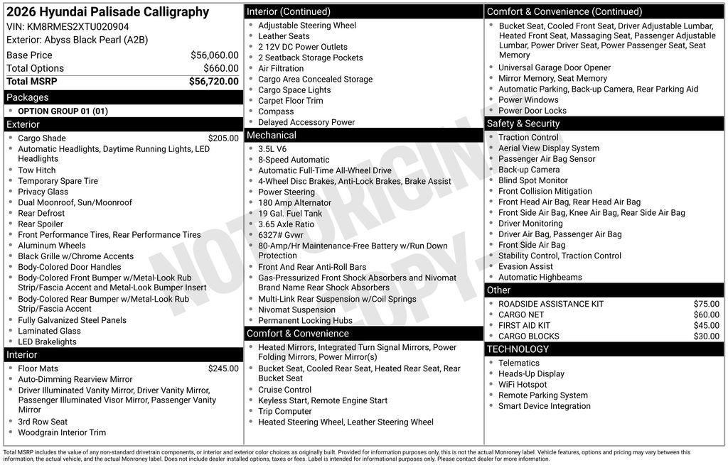 New 2026 Hyundai Palisade Calligraphy image 5