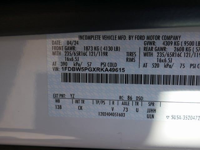 New 2024 Ford Transit 350 w/ Interior Upgrade Package RWD image 28