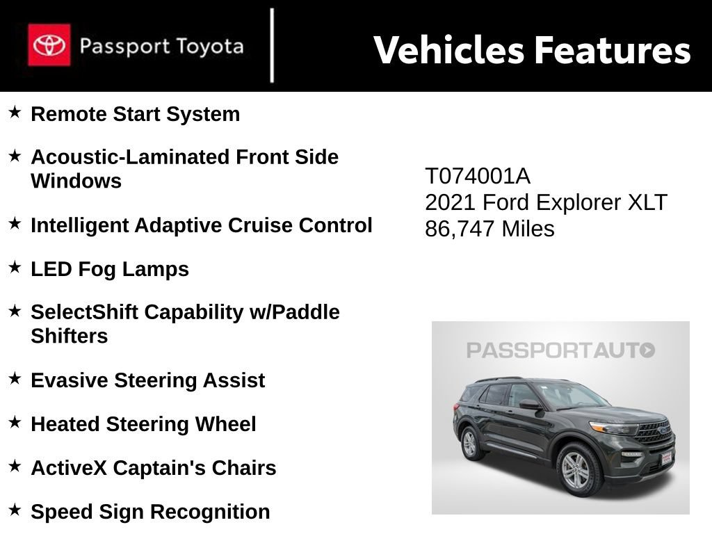 Used 2021 Ford Explorer XLT w/ Equipment Group 202A AWD/4WD image 10