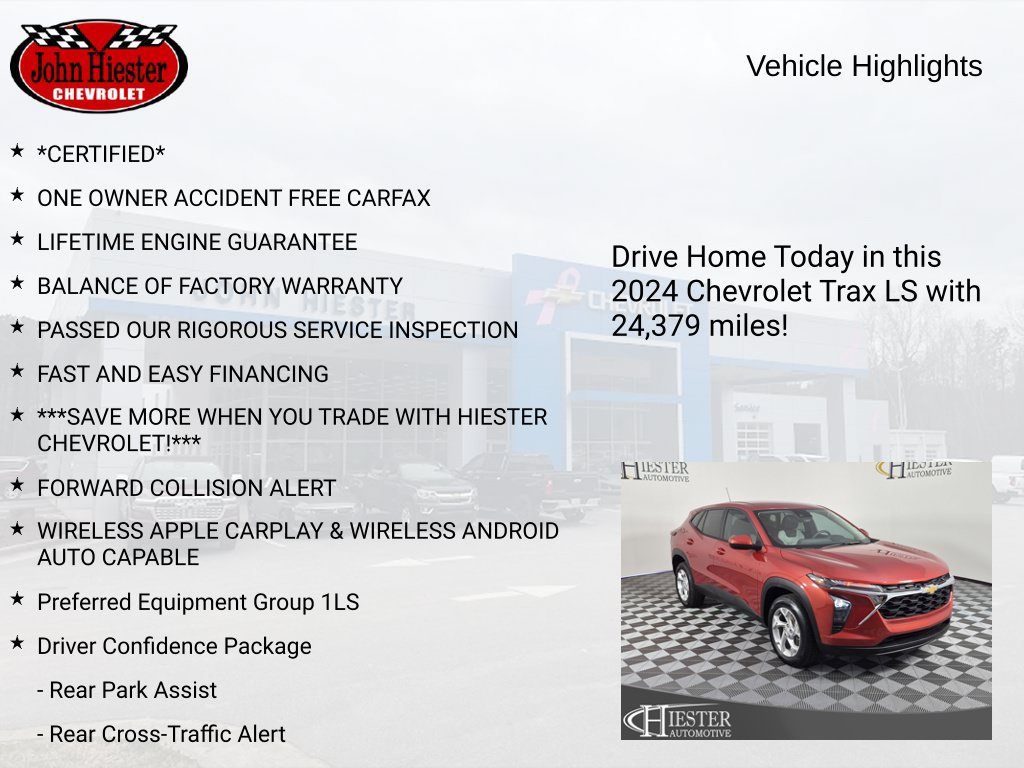 Certified 2024 Chevrolet Trax LS w/ LS Convenience Package FWD image 5