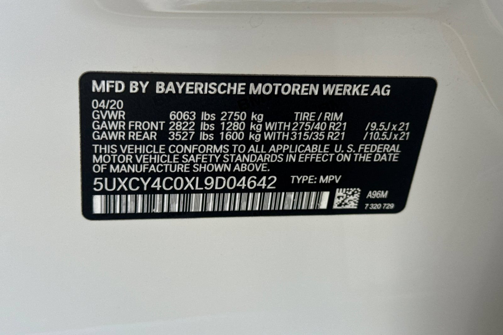 Used 2020 BMW X6 sDrive40i w/ M Sport Package RWD image 29