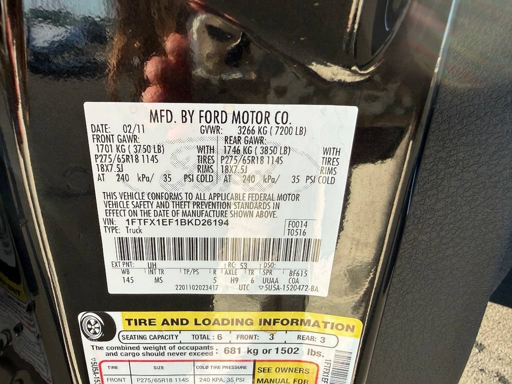 Used 2011 Ford F150 XLT w/ XLT Chrome Pkg AWD/4WD image 32
