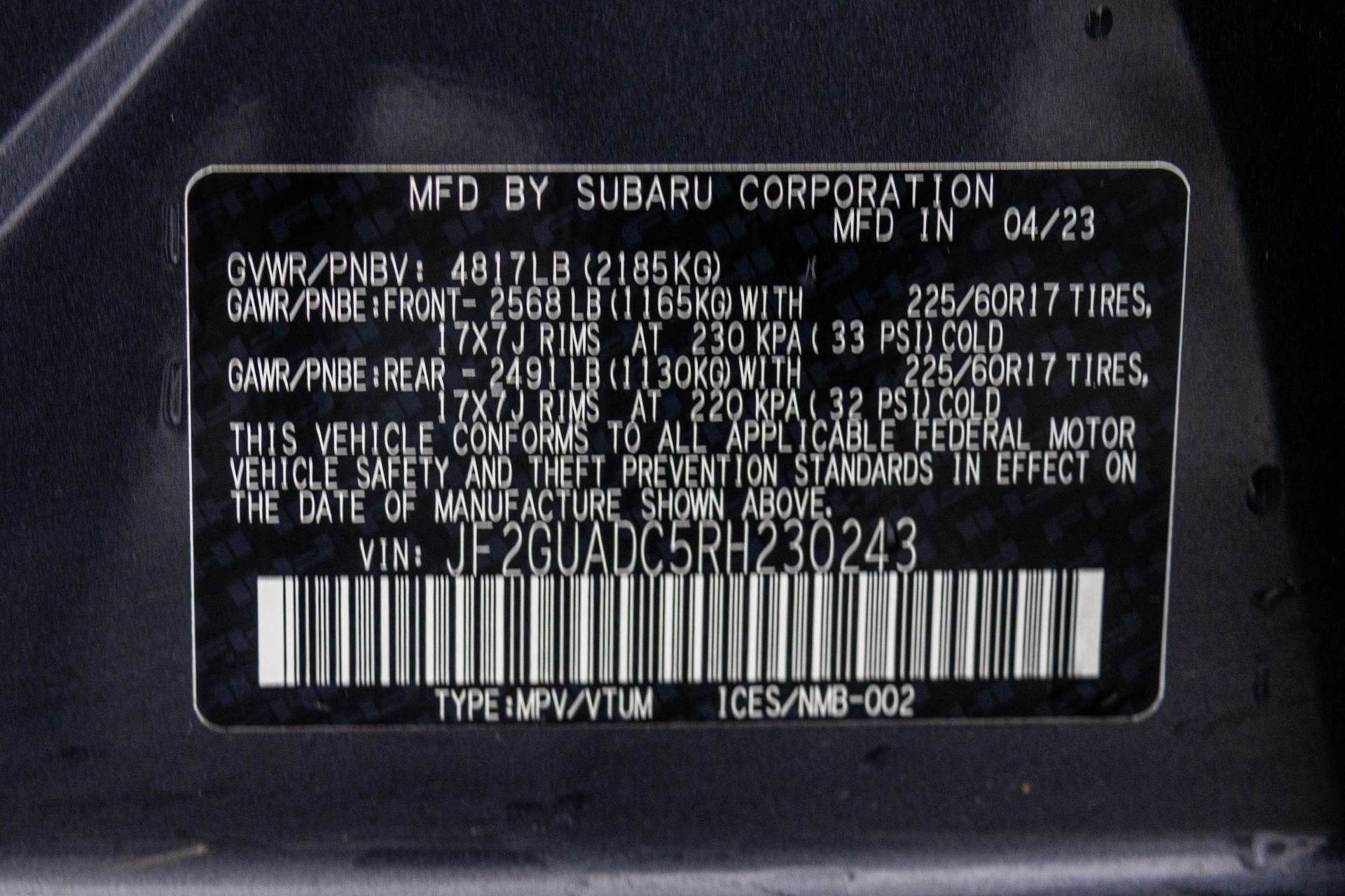 Used 2024 Subaru Crosstrek 2.0i Premium AWD/4WD image 53