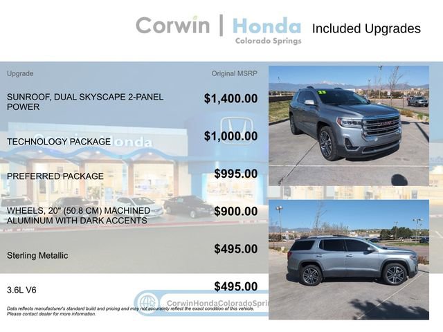 Used 2023 GMC Acadia SLT w/ Technology Package FWD image 4