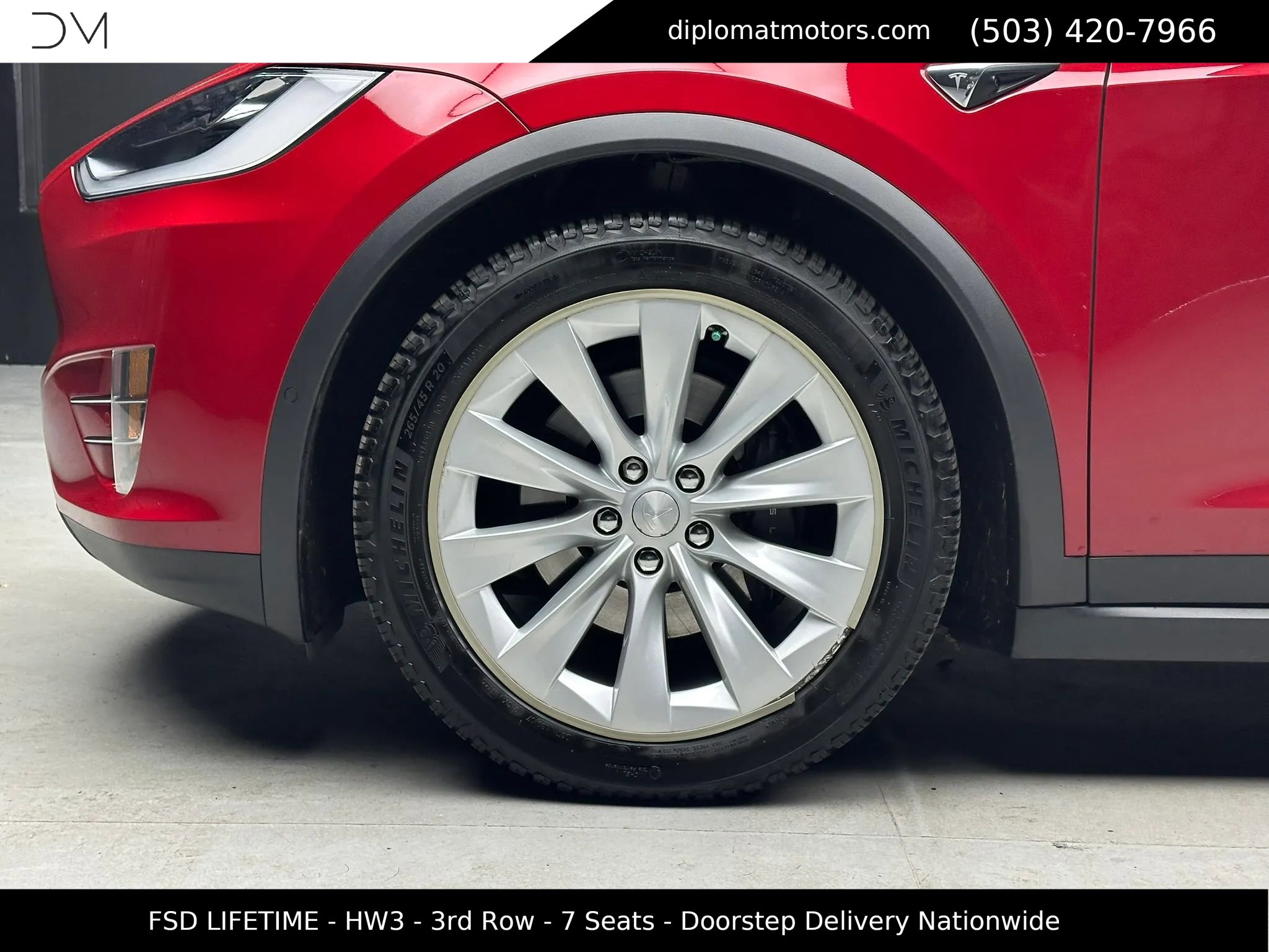 Used 2018 Tesla Model X 75D AWD/4WD image 37