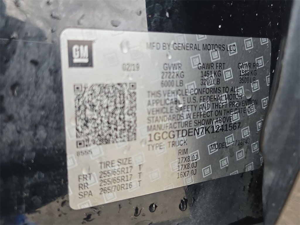 Certified 2019 Chevrolet Colorado Z71 image 35