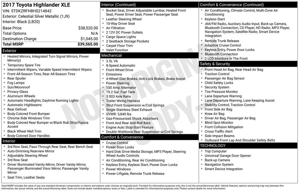 Used 2017 Toyota Highlander XLE image 6