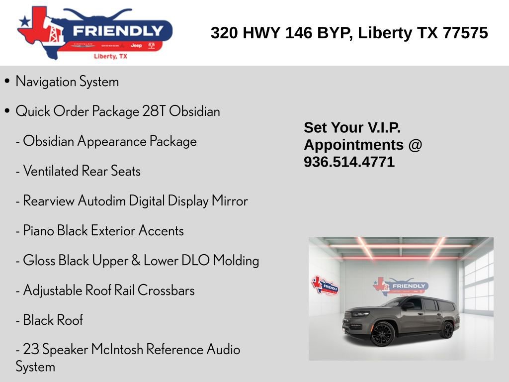 Used 2024 Jeep Grand Wagoneer L Series II w/ Quick Order Packagew 28T image 5