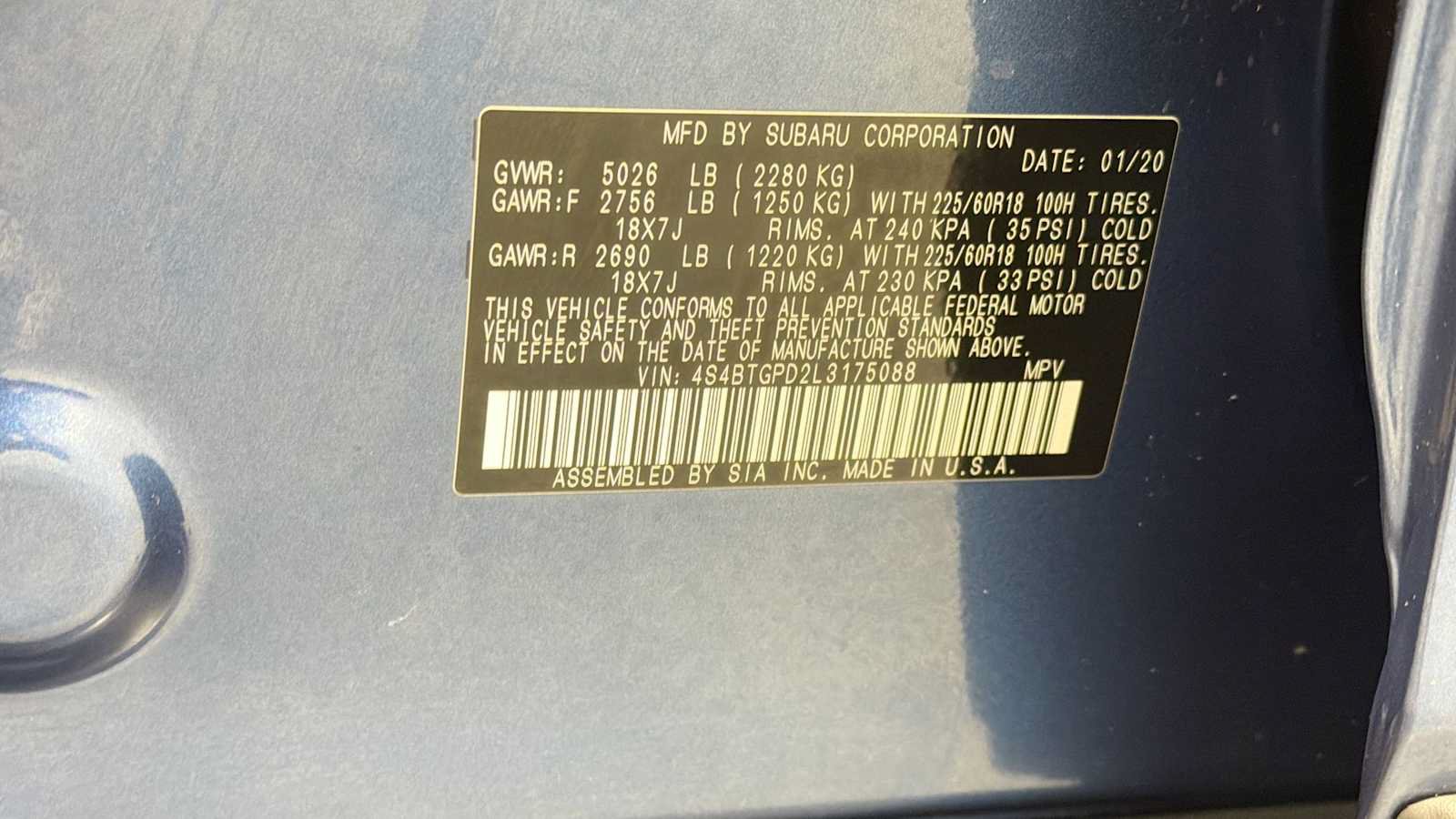 Used 2020 Subaru Outback Touring XT AWD/4WD image 11