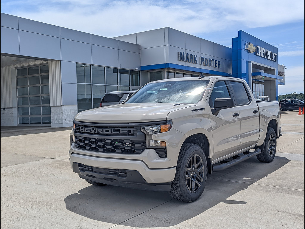 New 2026 Chevrolet Silverado 1500 Custom w/ Turbomax Blackout Package AWD/4WD image 2
