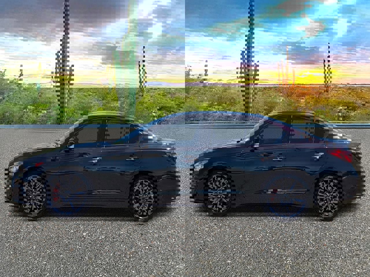 Certified 2023 INFINITI Q50 Red Sport 400 w/ Black Opal Edition image 3