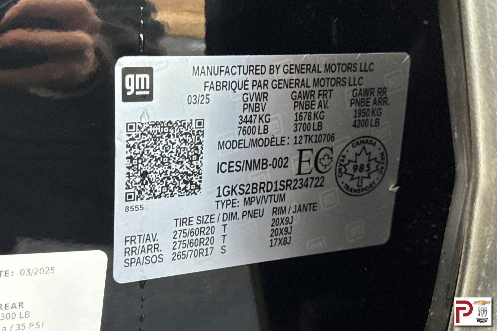 Certified 2025 GMC Yukon Elevation w/ LPO, Floor Liner Package image 38