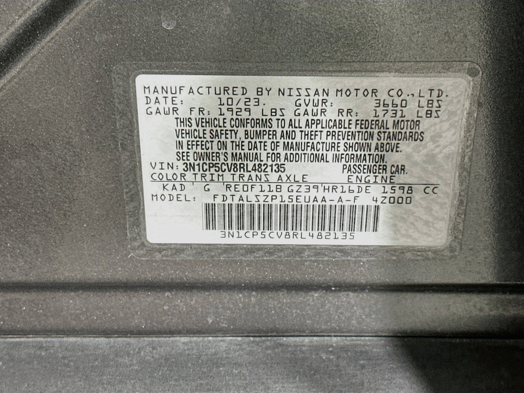 Used 2024 Nissan Kicks SV FWD image 12