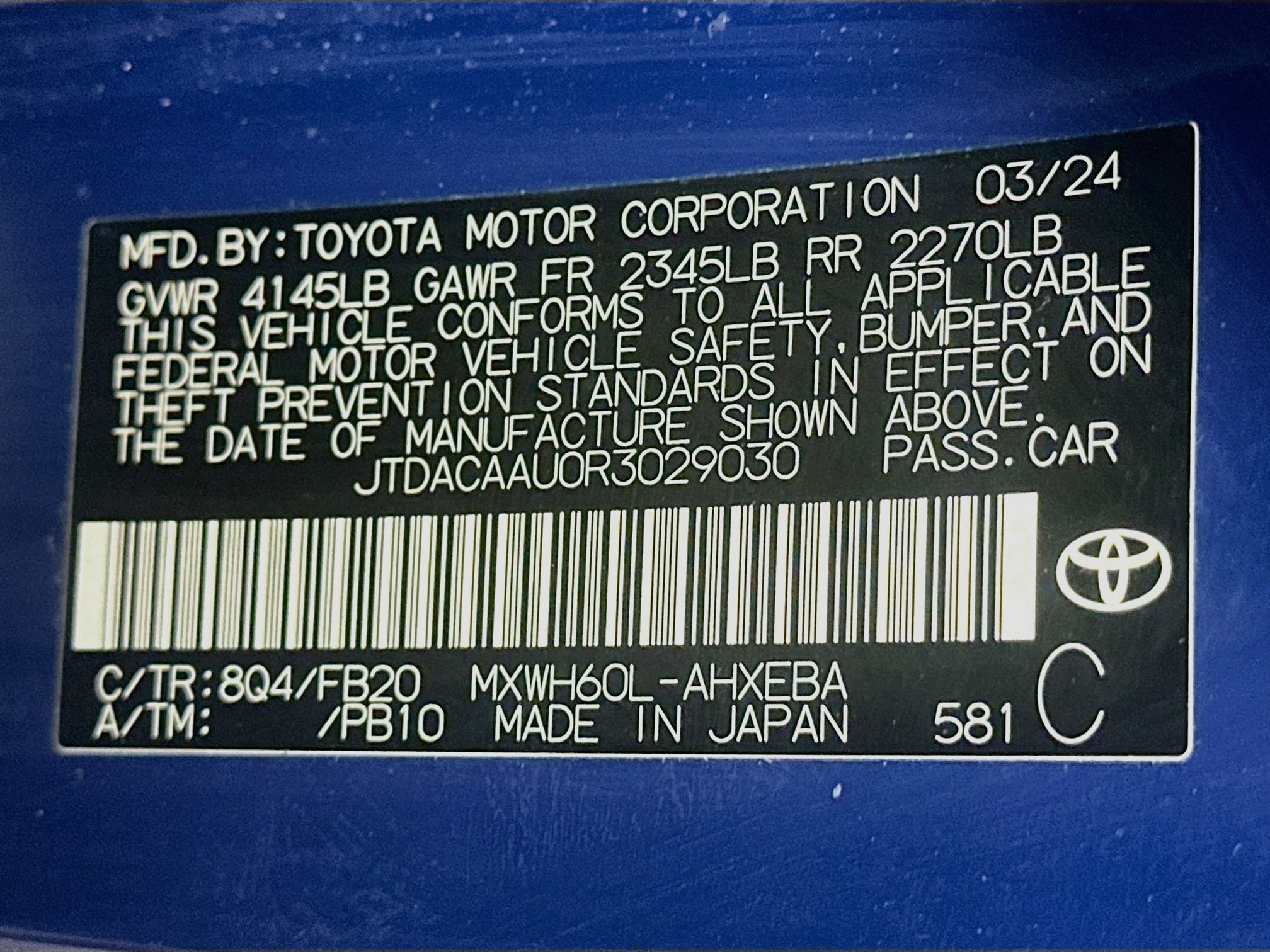 Used 2024 Toyota Prius LE FWD image 12