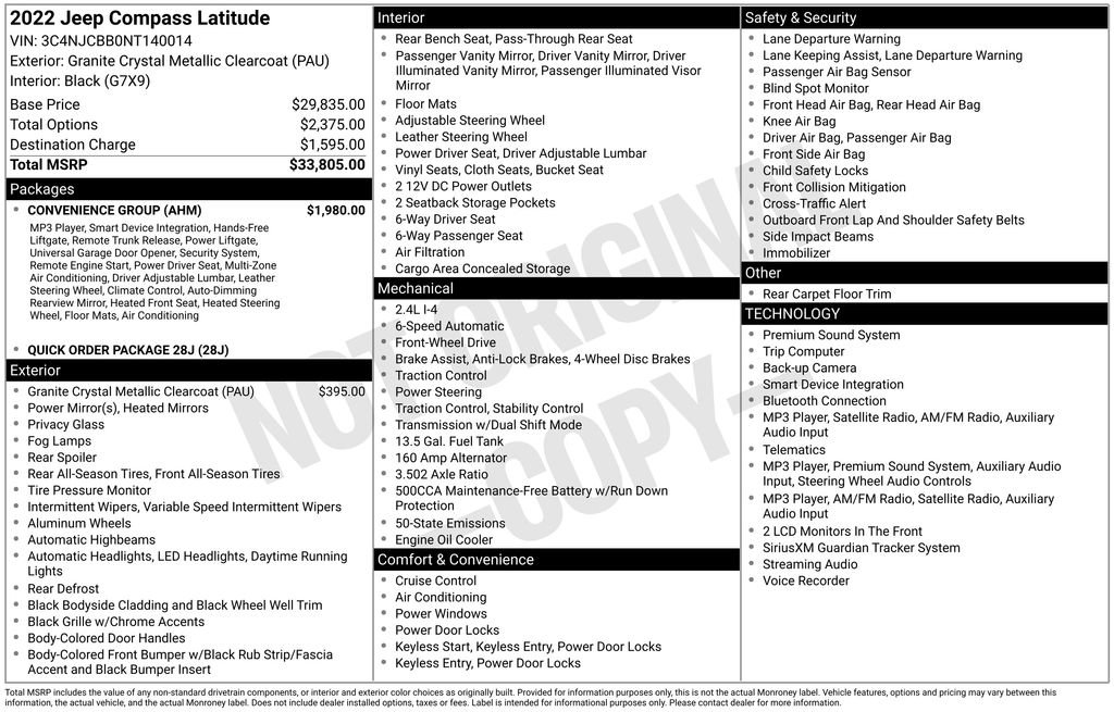 Used 2022 Jeep Compass Latitude w/ Convenience Group FWD image 4