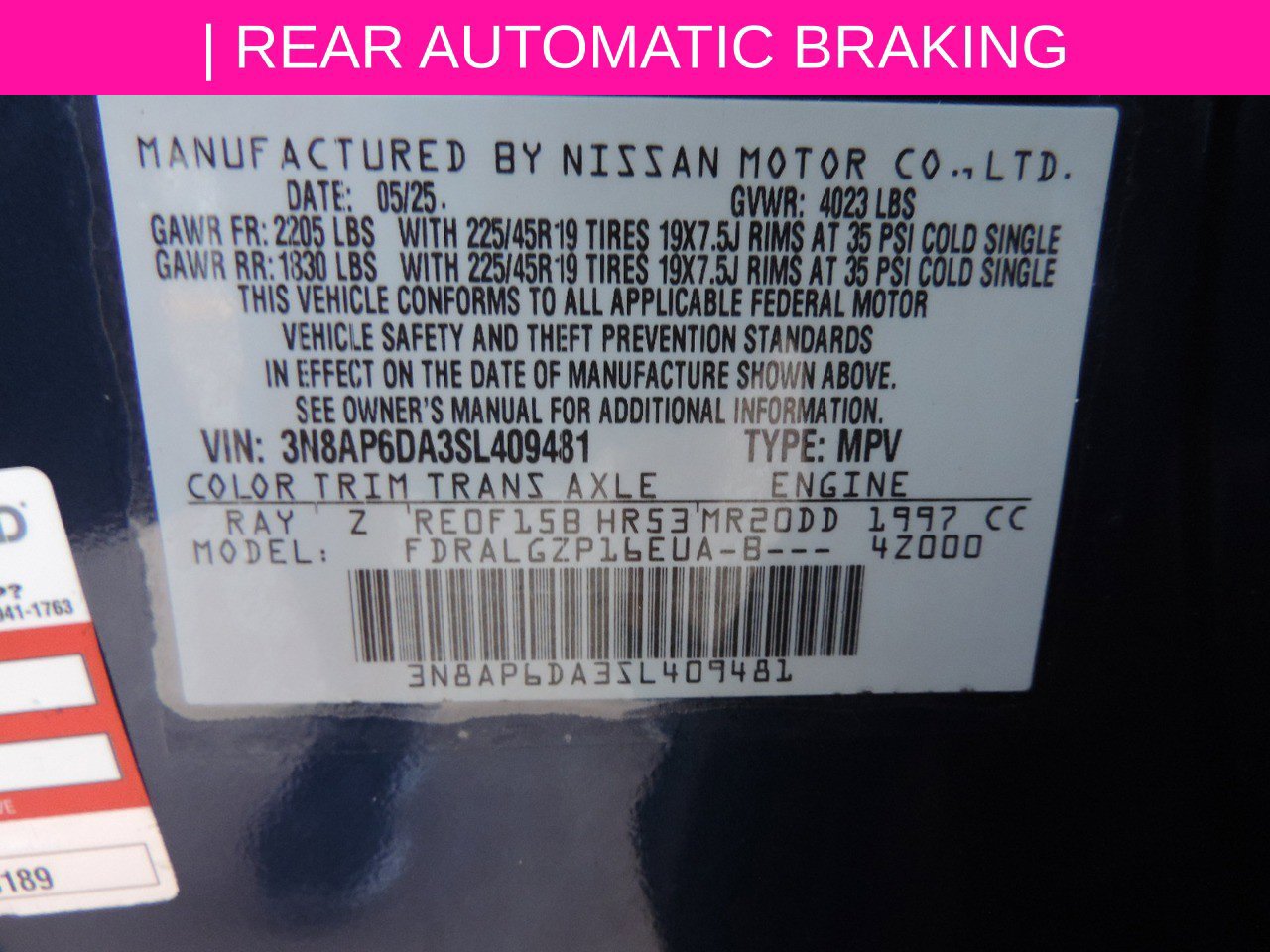 Certified 2025 Nissan Kicks SR FWD image 19