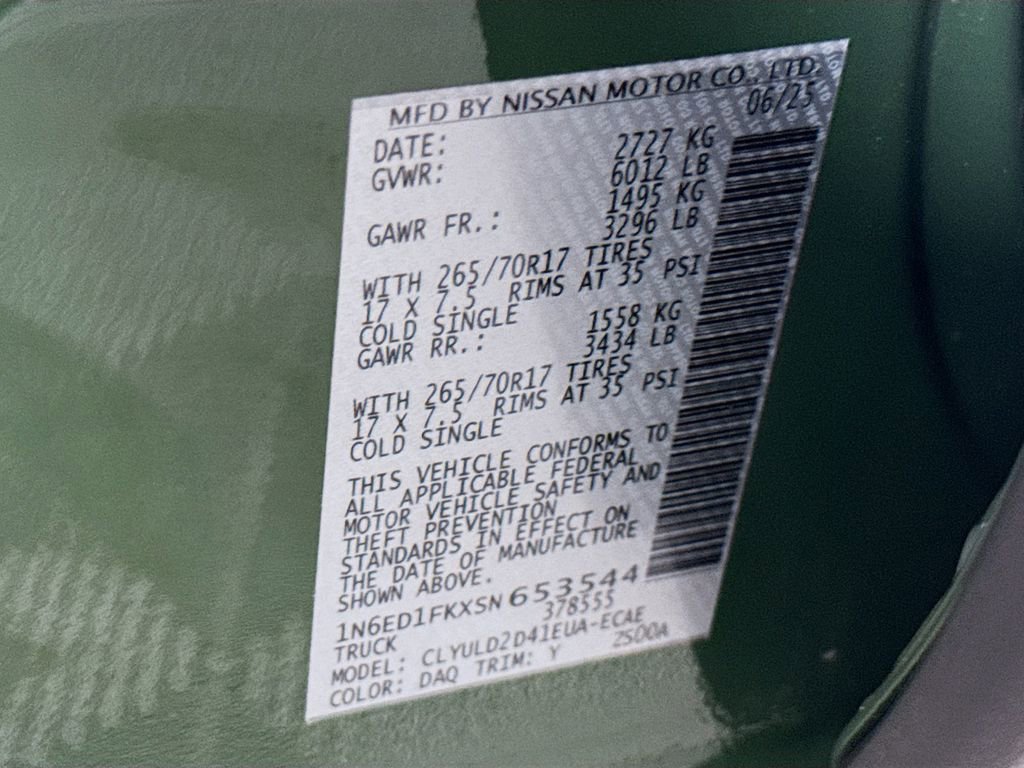 Certified 2025 Nissan Frontier PRO-4X w/ Pro Premium Package image 38