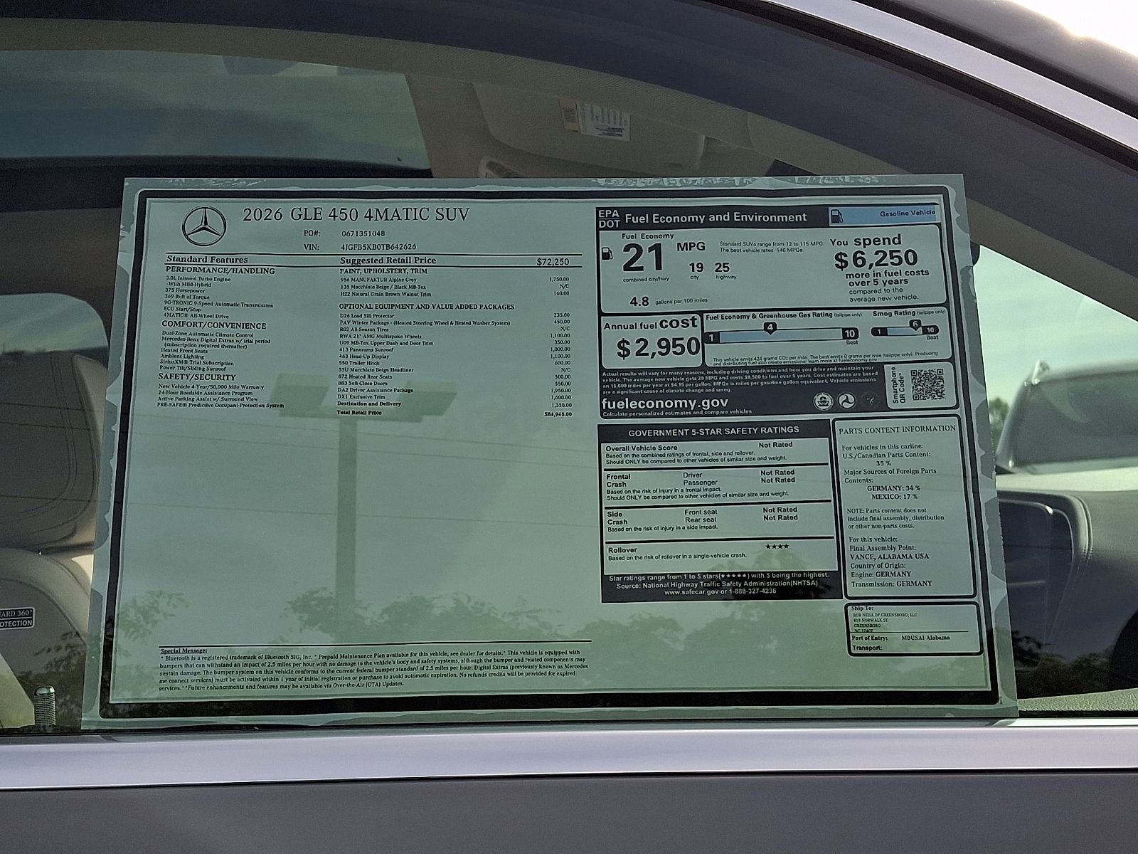 New 2026 Mercedes-Benz GLE 450 4MATIC image 19