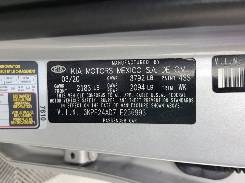 Used 2020 Kia Forte LXS FWD image 33