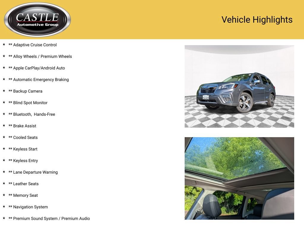 Certified 2021 Subaru Forester Touring w/ Popular Package #2 AWD/4WD image 4