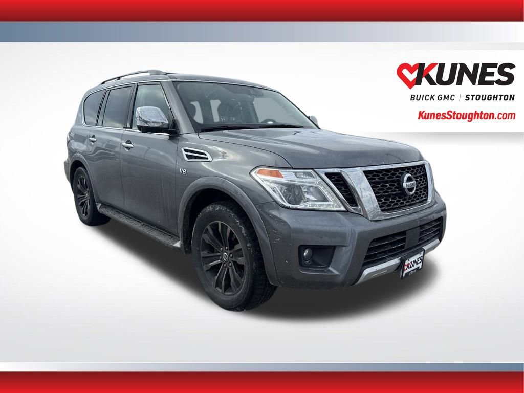 Used 2018 Nissan Armada Platinum w/ Captain Seat Package AWD/4WD video 1