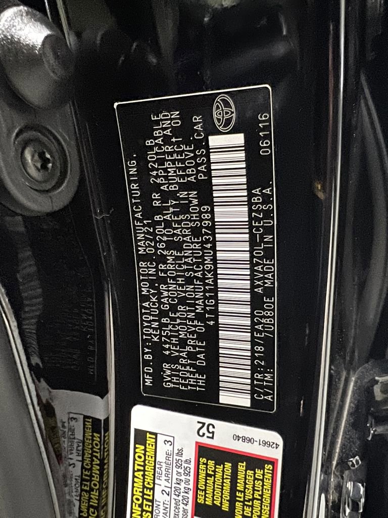 Certified 2021 Toyota Camry SE image 42