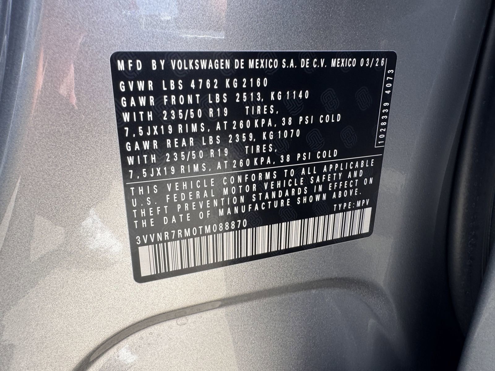 New 2026 Volkswagen Tiguan SE image 27