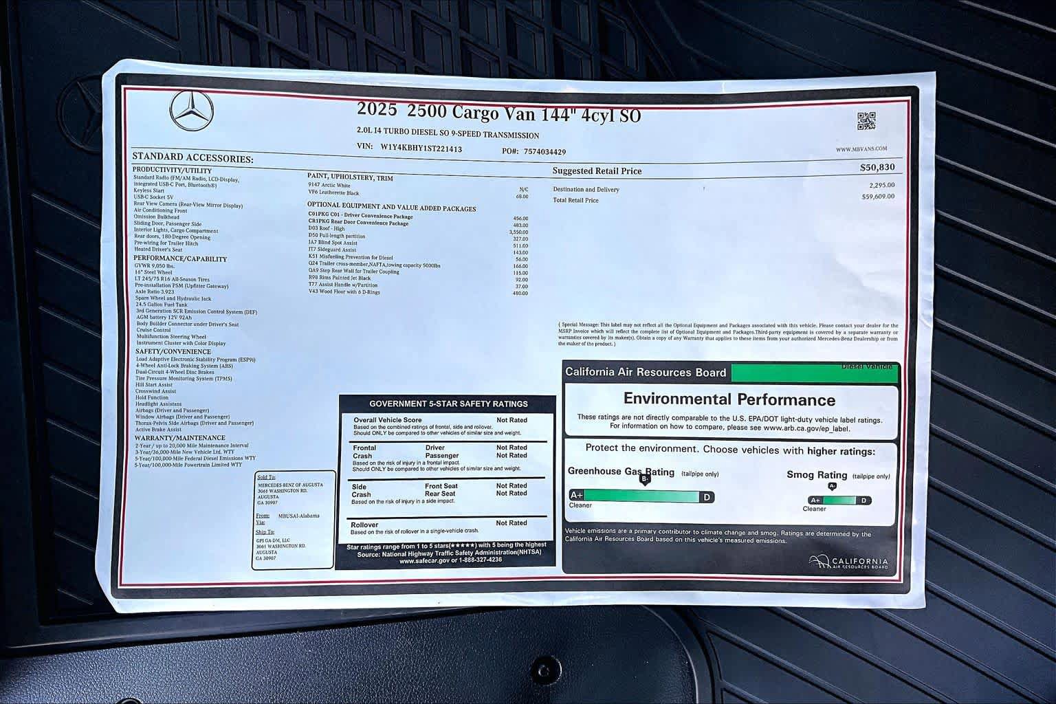 New 2025 Mercedes-Benz Sprinter 2500 image 19