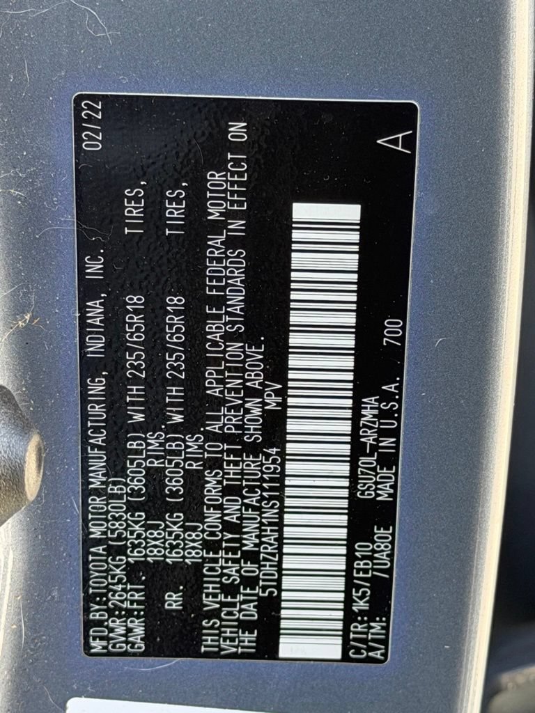 Used 2022 Toyota Highlander XLE FWD image 35