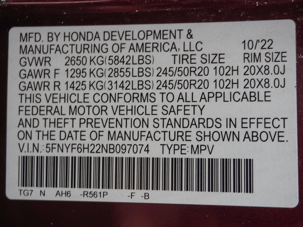 Used 2022 Honda Pilot Special Edition image 61