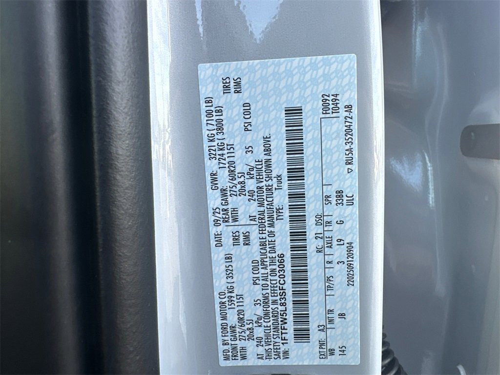 New 2025 Ford F150 Lariat w/ Equipment Group 501A Mid image 19