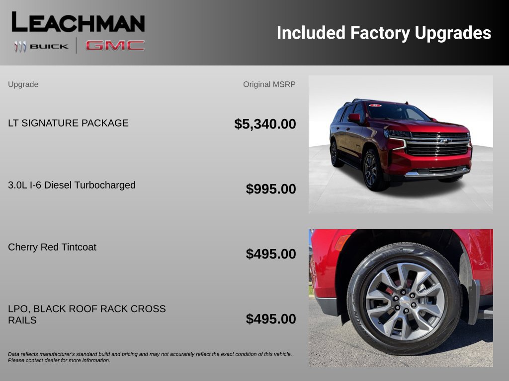 Certified 2022 Chevrolet Tahoe LT w/ LT Signature Package AWD/4WD image 9