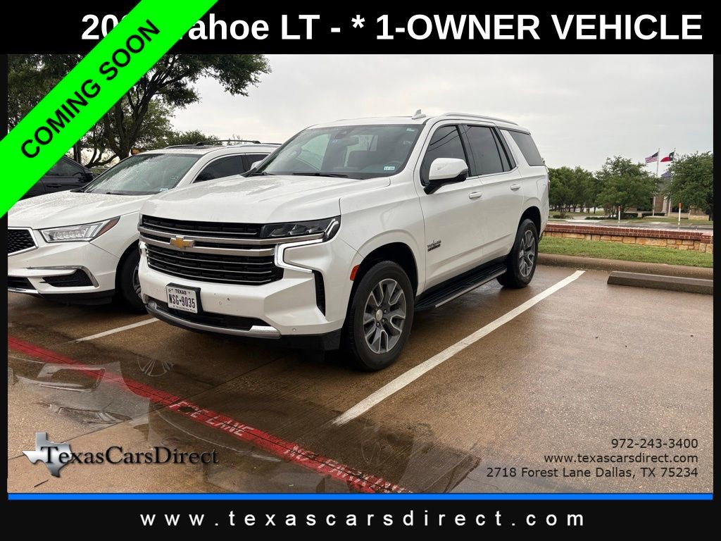Used 2021 Chevrolet Tahoe LT w/ Luxury Package RWD image 1