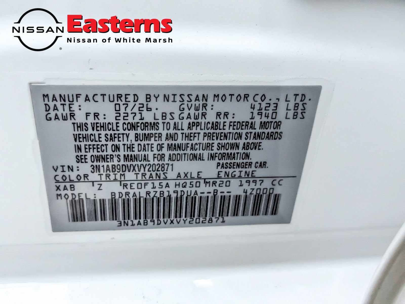 New 2027 Nissan Sentra SR w/ Floor Mat Package FWD image 28