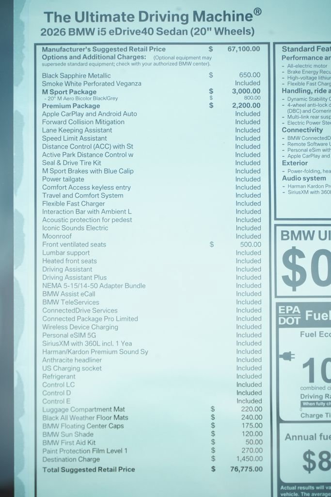 New 2026 BMW i5 eDrive40 w/ M Sport Package image 8